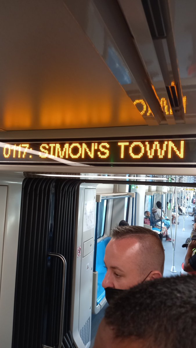 Experiencing the reopening if the Southern line from Cape Town CBD to Simon's Town. Great news for commuters.