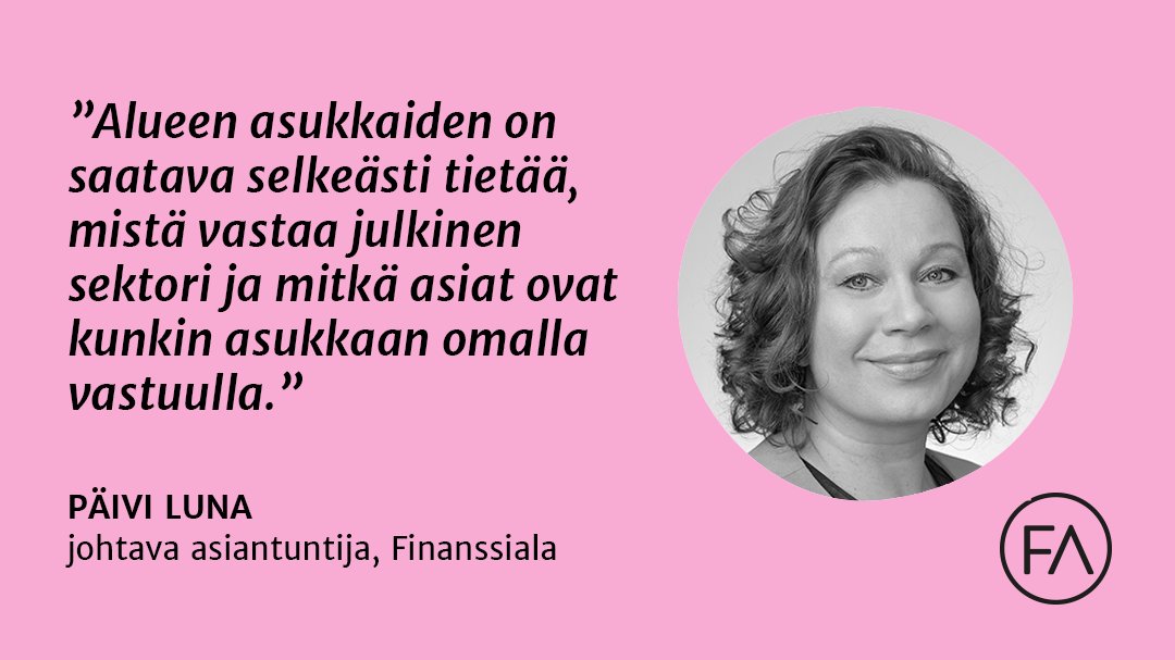 finanssiala's tweet photo. Johtava asiantuntijamme @LunaPaivi: Tieto palveluiden sisällöstä tekee läpinäkyväksi sen, mihin kansalainen voi varautua omakohtaisesti. Yksityisen rahoituksen käyttäminen palvelujen täydentämiseen pitää olla mahdollista esim. palveluseteleillä.#aluevaalit
https://t.co/hf7dRrLCnO https://t.co/TKSy2moEuX