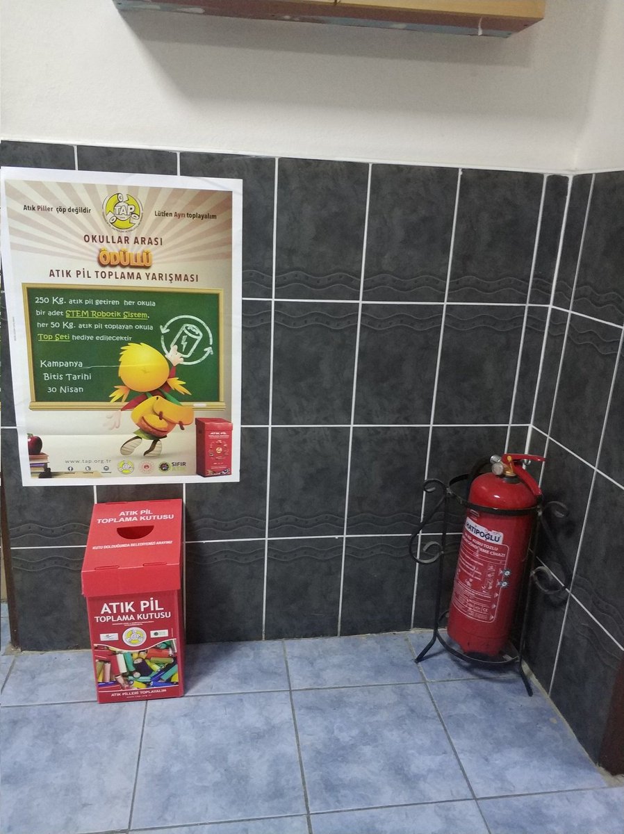 Atık pil yarışmasına katılma kararlılığı...