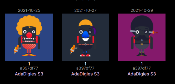 RogerMa95197435's tweet photo. #CNFT SALE!
If you are looking to get in to the @adadigies project with some highly ranked #digies then I am selling two on CNFT. (Left and Right, not middle) Both below 38 ADA and in the top 122 / 1000.
S4 is coming and looks epic with AR in some mints!
#CNFTs #CNFTCommunity https://t.co/7H3y9GmPMs