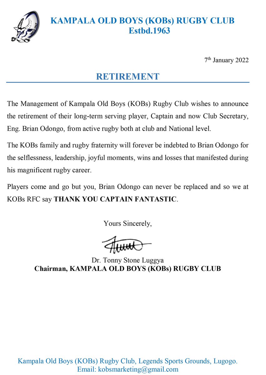 KobsrugbyUg's tweet photo. BREAKING NEWS!!! https://t.co/7c0dfrQppH
