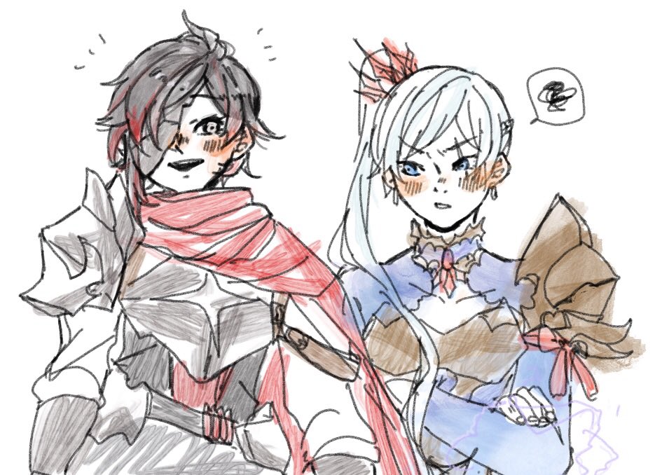 shuutah's tweet photo. Ok I know. I know. I finished the game and I can’t… help it……………. Shionne and Weiss are just………….. IM A SUCKER!!! Tales of arise wr au!!!!!!!! https://t.co/ROVRV8ci20