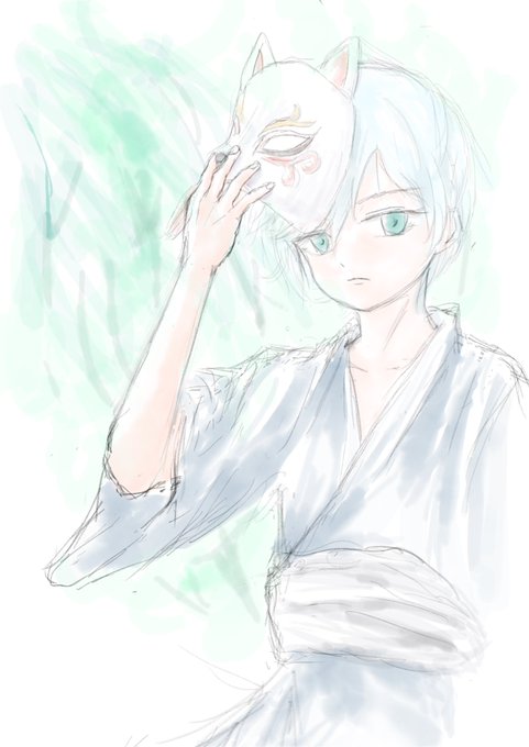 白狐のtwitterイラスト検索結果