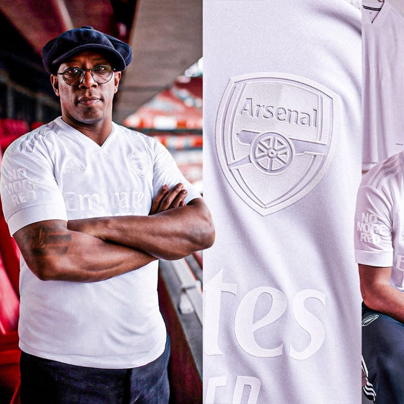 SkySportsNews's tweet photo. Arsenal will play in a one-off all-white strip against Nottingham Forest as part of the launch of the No More Red outreach and anti-knife crime initiative with adidas.