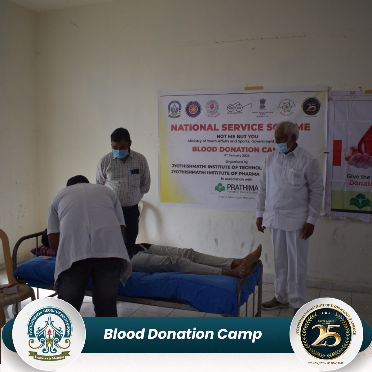 jyothish_mathi's tweet photo. The National Service Scheme (NSS) wing of the JITS in association with Prathima institute of medical sciences (PIMS) organised a #BloodDonationCamp in which over 100 units of blood were collected.

Visit us : https://t.co/2AQ1PbpLBb

#NationalServiceScheme #NSS #PIMS #JITS https://t.co/TcjVnS3occ