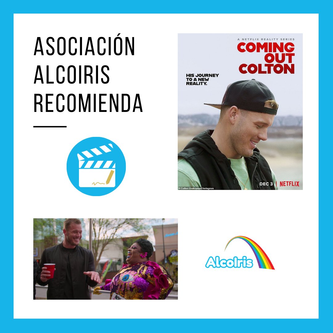 AAlcoiris's tweet photo. #AAlcoIrisRecomienda 'Colton sale del armario', documental que se centra en la vida de Colton Underwood (@colton), exjugador de la NFL y estrella de ‘The Bachelor’, en el que emprende un viaje para aceptar su nueva vida como un orgulloso miembro de la comunidad LGBTQ. https://t.co/MS9fZSruof