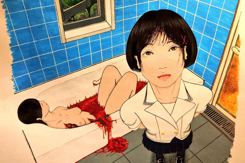 衣日 人尨 美術 水彩画 アクリルガッシュ お風呂 お風呂掃除 グロテスク ホラー 魚眼 Jk制服 Art Artwork Horrorart Horror Bathroom Highschool T Co Uh6m5vftng Twitter 衣日 人尨 美術 水彩画 アクリルガッシュ お風呂 お風呂掃除 グロテスク ホラー 魚眼 Jk制服 Art Artwork Horrorart Horror Bathroom Highschool T Co Uh6m5vftng Twitter