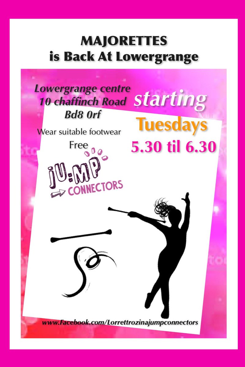 RT @creative_flare: Majorettes coming to Lowergrange Tuesday with new coach professional dance and baton coach another great opportunity for allergrange @JoinUsMovePlay @church_prim @rozinatariq1 @LowergrangeC @LeyTopPrimary @CrossleyHallPAY