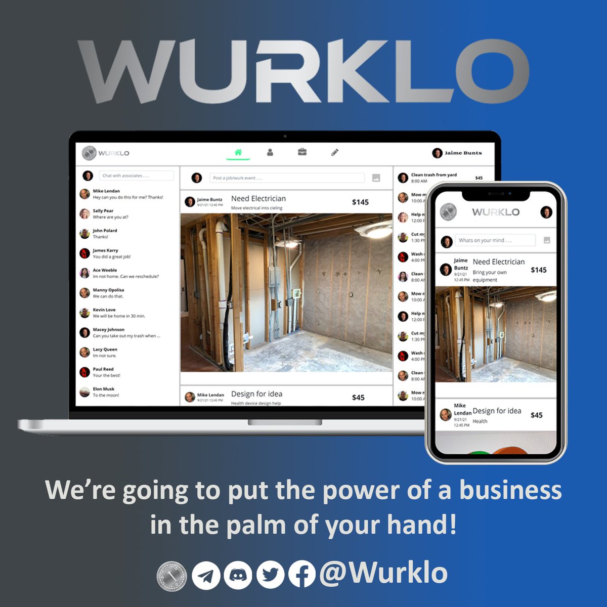Wurklo's tweet photo. Actual app preview of current progress. There is still much to accomplish, and features will evolve, so stay tuned. https://t.co/T3frwRkKnJ | https://t.co/PETKGaKSmU | https://t.co/9LFnGhNDBR | @Wurklo https://t.co/cItAnBLqD8
