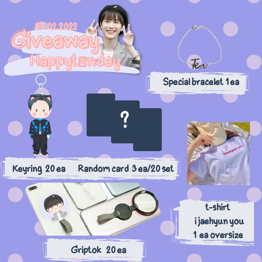 Popcorn10103's tweet photo. GIVEAWAY 🎁 
💚 Special bracelet 1 ea
💚 Random card  3 ea / 20 set
💚 Keyring  20 ea
💚 Griptok  20 ea
Shipping 40 ฿ 
🗒 25.02.65

❤️ t-shirt  oversize  (i jaehyun you) 1 ea
จากร้าน chudesing8 /Rt+Fw

#happyjaehyunday 
#happytenday 
#ตลาดนัดnct https://t.co/mlFtokp1pG
