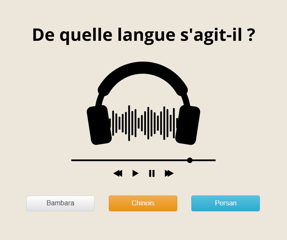 ISM_Inter's tweet photo. [Langues] 🔊 Hindi, bambara, roumain, créole haïtien, japonais... De quelle #langue s'agit-il ? Testez vos connaissances ! ▶ https://t.co/AHn6fUrUx2

@CNRS @UnivParis8

#linguistique #dialecte #traduction #interprétariat #dialogue https://t.co/Pv1Nc6juyU