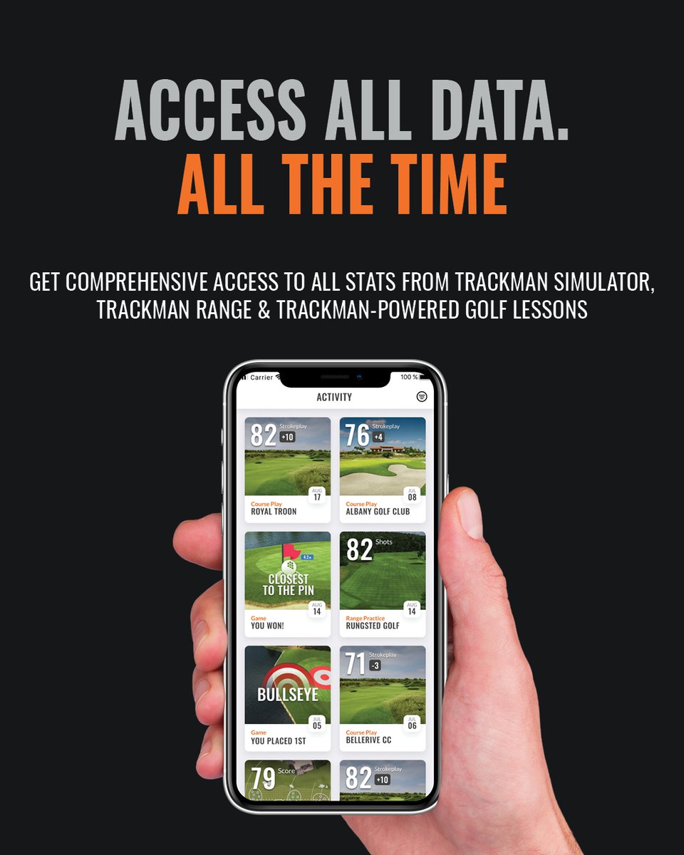 TrackmanGolf's tweet image. The TrackMan Golf App gives you data registered during your indoor and outdoor TrackMan activities. Download it now to analyze your practice and play performance, and track how your golf game is improving anywhere anytime.

#UnleashYourPotential #TrackManGolf