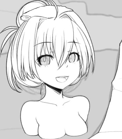 後ろの娘にリアクションさせる予定 