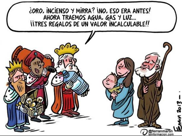 Oxital's tweet photo. ¿Se portaron bien los #ReyesMagos? Esta #viñeta de @ferranmartin, más de actualidad que nunca, nos invita a valorar los recursos que tenemos. ¡Cuidar de ellos es responsabilidad de todos! https://t.co/qMXKe2NdbI