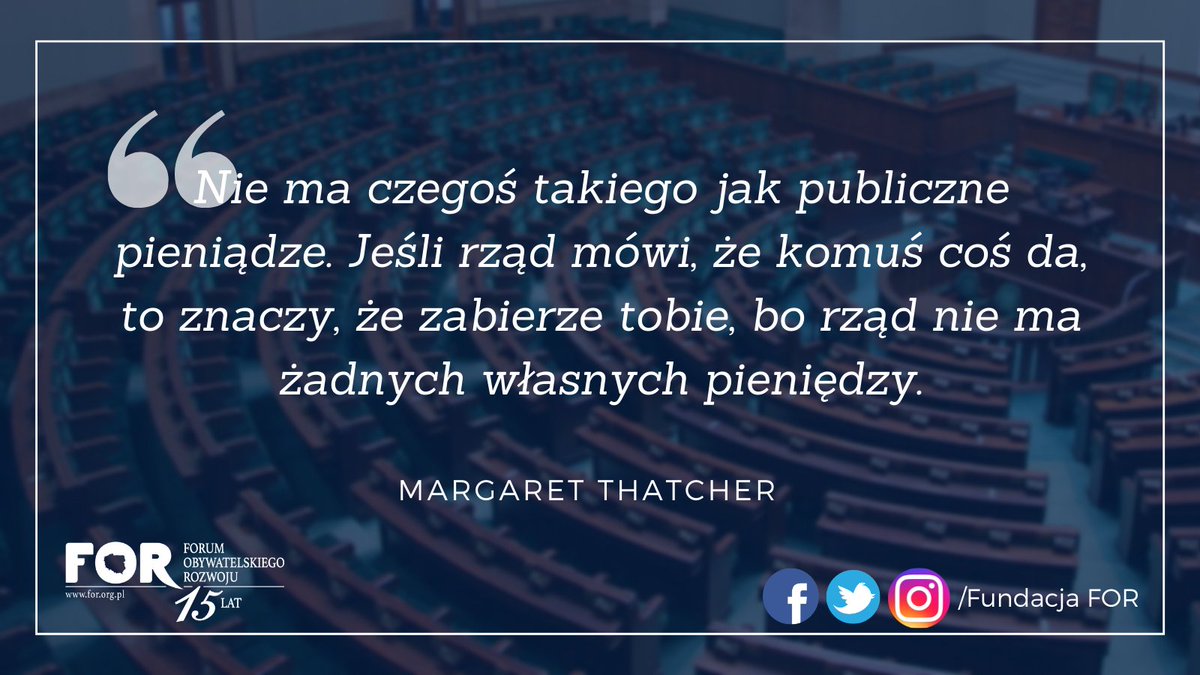 FundacjaFOR's tweet photo. #CytatFOR
Rząd nie ma żadnych własnych pieniędzy.
#PolskiŁad https://t.co/5qSt6bn2qy