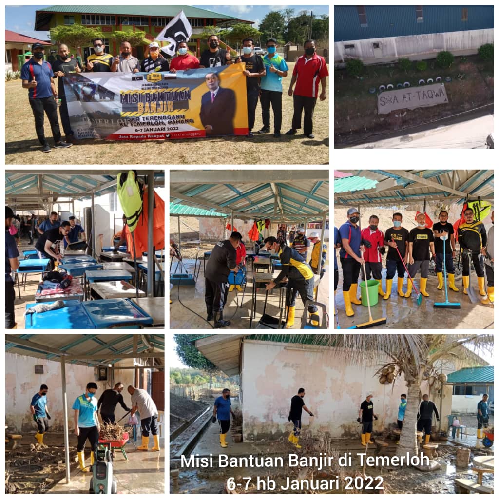 Sukarelawan JKR Setiu dalam Misi Bantuan Bencana Banjir JKR Terengganu di Temerloh Pahang pada 6-7 Jan 2022
<a href="/JKRMalaysia/">JKR Malaysia</a> @MOWorks <a href="/IrZulkefly/">Mohd Zulkefly S</a> <a href="/yusufghani200/">تذكرة</a> <a href="/HasliJKR/">Hasli Ibrahim (Ir. Dr.)</a> <a href="/JKRTemerloh/">JKR Daerah Temerloh</a> <a href="/fauzan0283/">Fauzan</a>