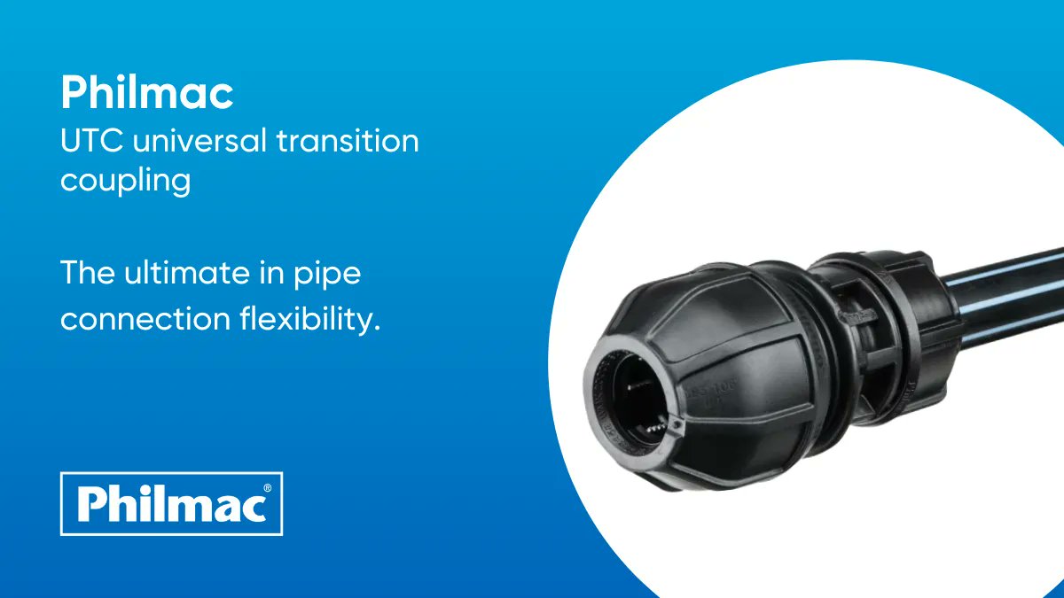 For the ultimate in pipe connection flexibility, you need our Universal Transition Coupling (UTC). Without modification, the same fitting can connect to a variety of materials, from PVC and copper to ABS, stainless steel and polyethylene.

Learn more: buff.ly/3tawB9l.