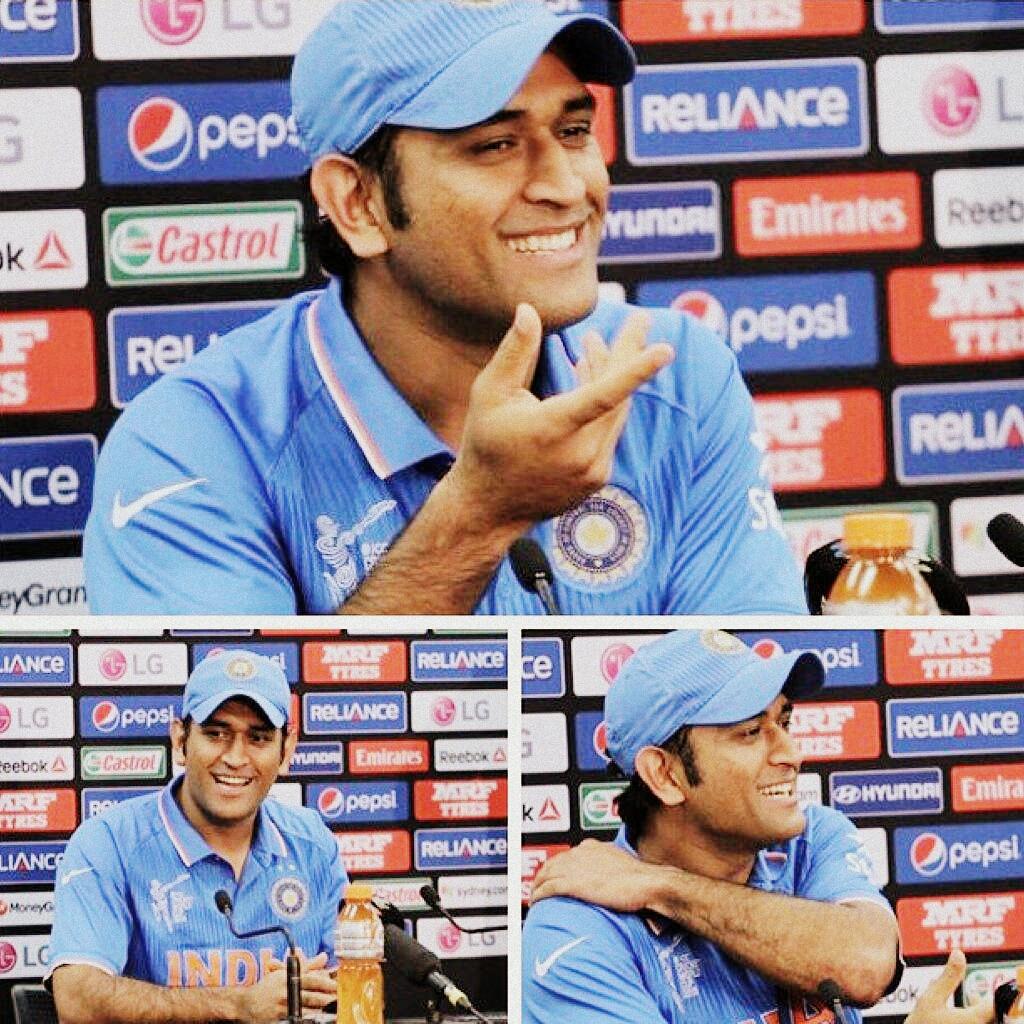 Niharika_MSD's tweet photo. It's not always about the tears, Sometimes its the smile that hurts.
#Throwback #WC2015 https://t.co/0ZRDiWP7RQ
