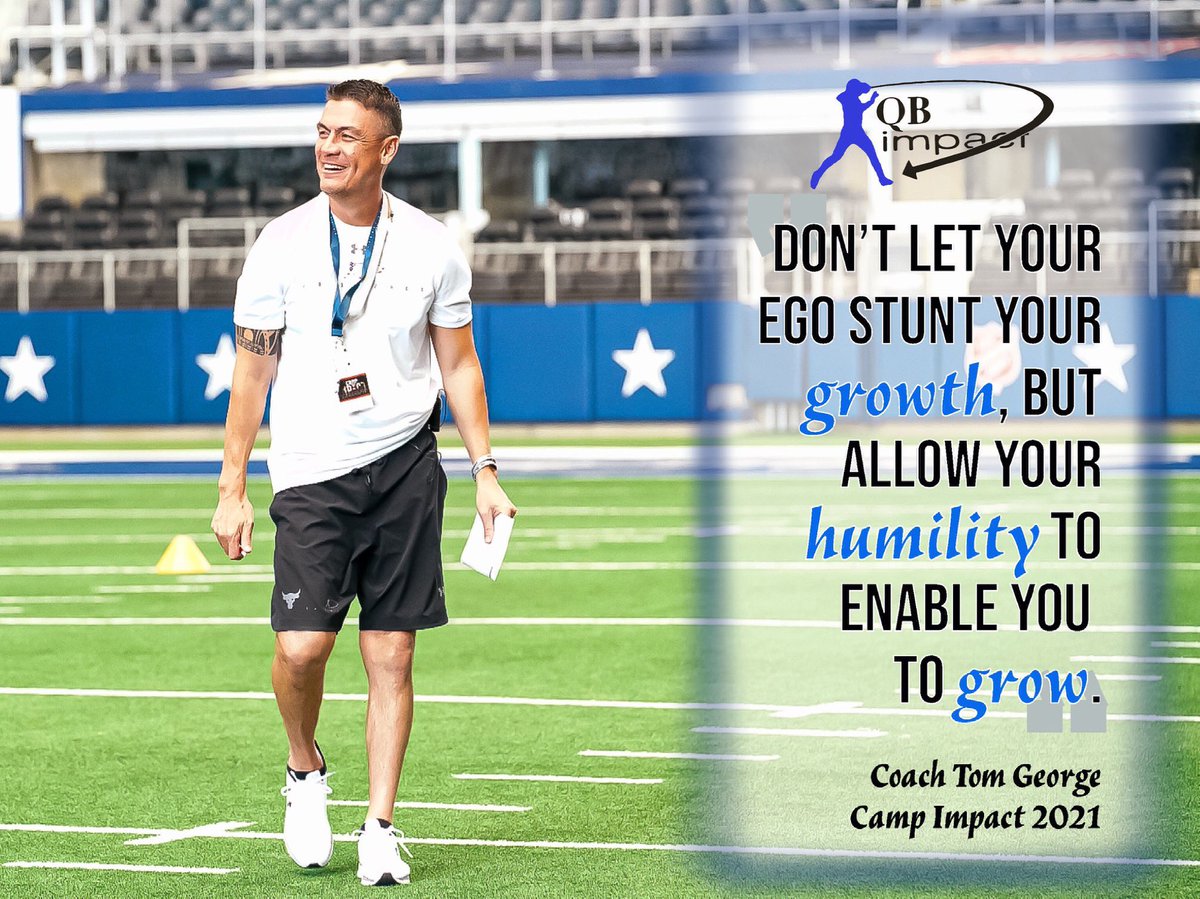 QBimpact's tweet photo. “Don’t let your ego stunt your growth, allow humility to enable you to grow.”

~ @CoachGeorge5 https://t.co/O8l7eepIPZ