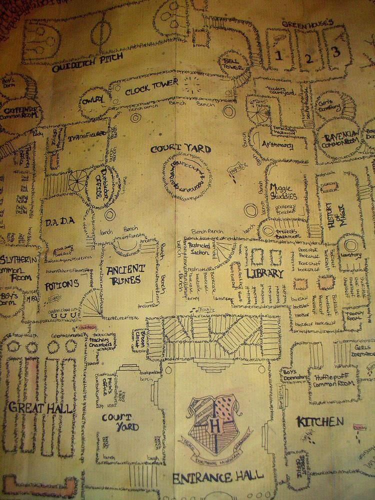 Карта Хогвартса Внутри