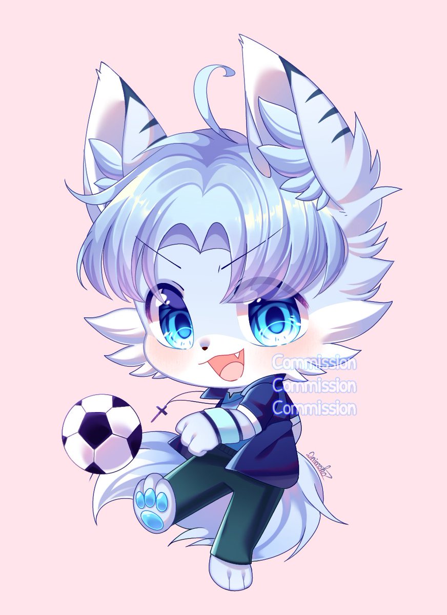 Onimoko_Momoiro's tweet photo. Commission for @hongan231099, thank u so much, plz consider buying another cuz im hecking poor (´ . .̫ . `)💙💸

#my_art #commission #chibi #furry #full_body #full_color https://t.co/dpgPAtHDVI