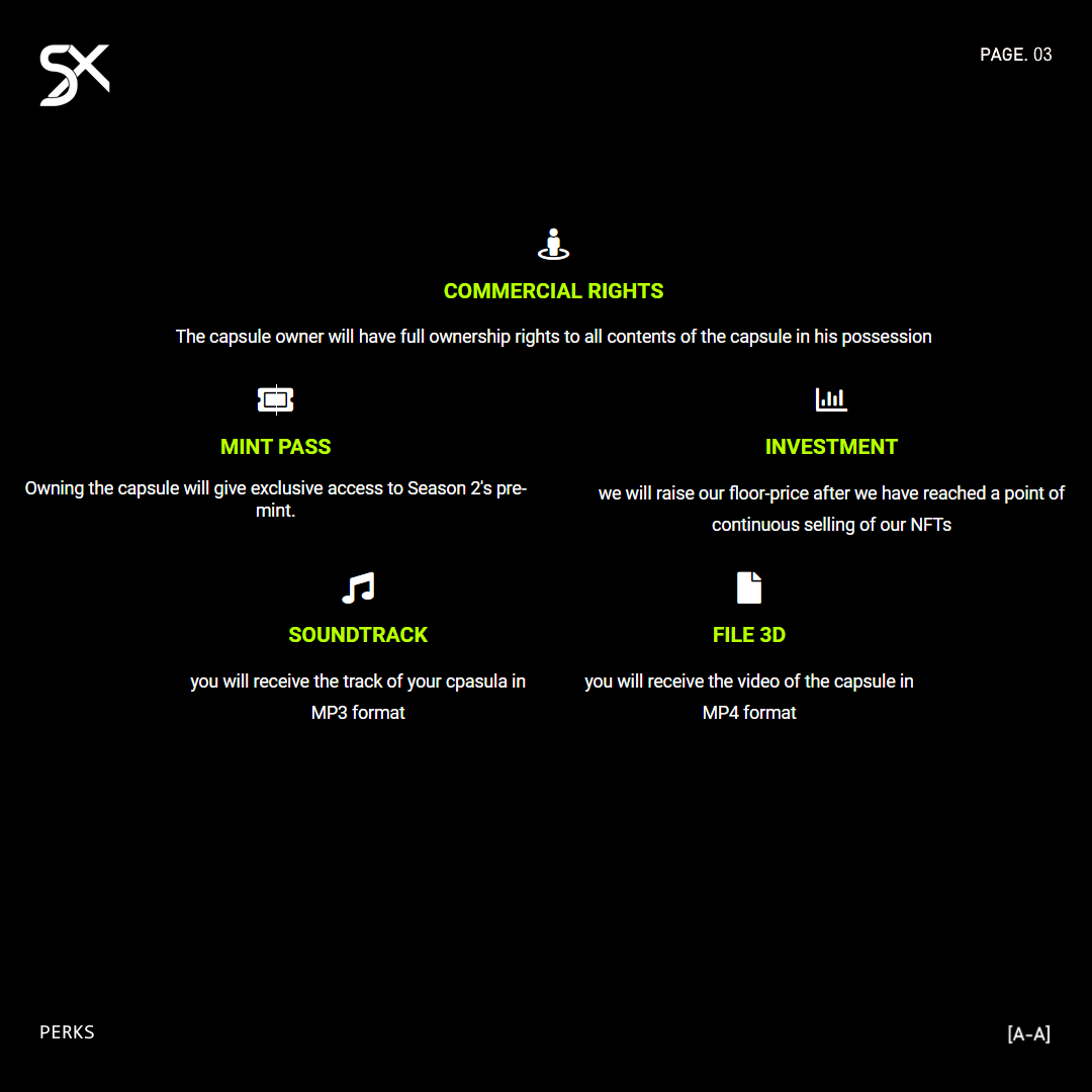 Soundx_nft's tweet photo. SOUNDX

HOME | ITEMS | PERKS | ROADMAP. https://t.co/BAH2xPtnWp