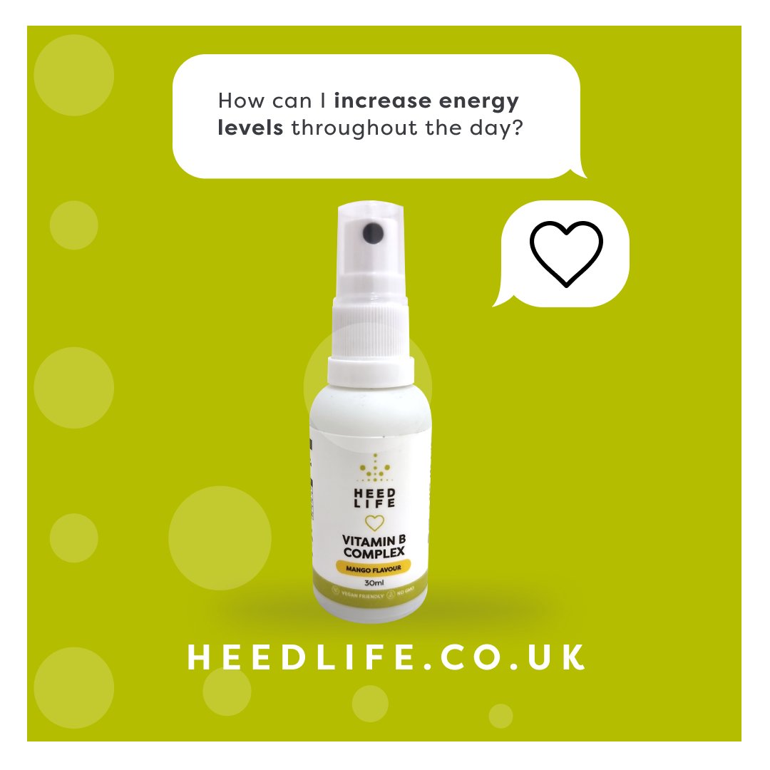 HeedLife's tweet image. We all need a bit of an energy boost from time to time - especially throughout January 🥱

Our FAVOURITE solution is our Vitamin B Complex. You can use it up to 4 times per day to help increase your energy levels 🙌

Get your boost here - bit.ly/33a0kXp
 #VitaminSprays