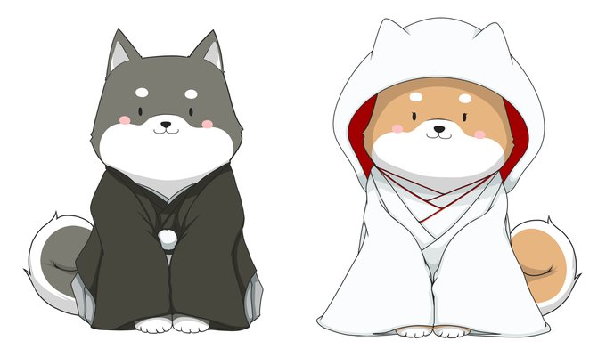 結婚式のウェルカムボードに描いた イッヌ 