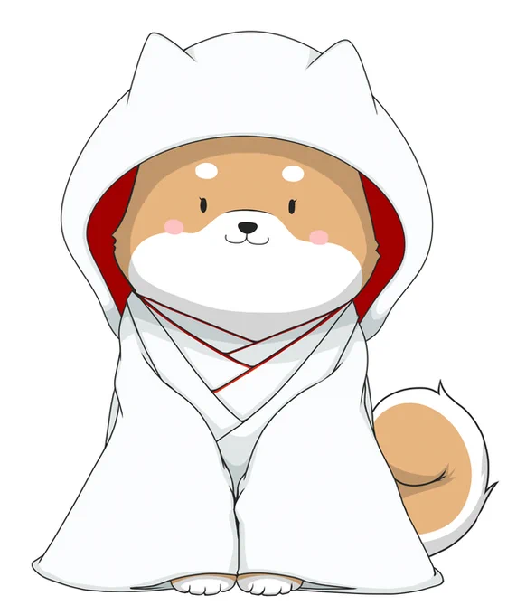 結婚式のウェルカムボードに描いた イッヌ 