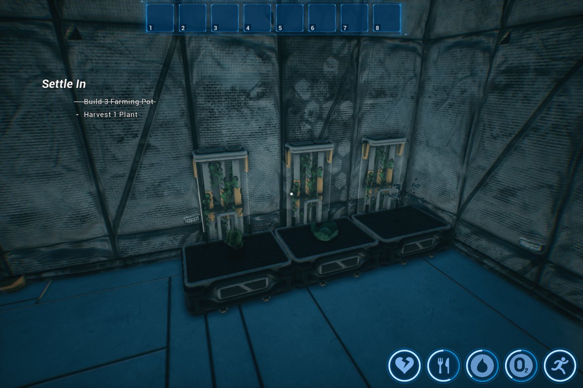 Frosch2023's tweet image. Steamで無料配信されてるプロローグ版「Moon Farming」ちょっとやってみました🎮
月で農業っていうコンセプト❔で、月面の感じが妙にリアル🌙
チュートリアルっぽい部分しかやってないけど、キャベツがヌルヌル育っていく感じとかなかなか斬新で良いかも。

#MoonFarming