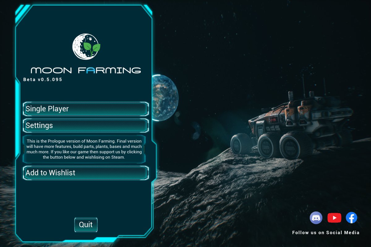 Frosch2023's tweet image. Steamで無料配信されてるプロローグ版「Moon Farming」ちょっとやってみました🎮
月で農業っていうコンセプト❔で、月面の感じが妙にリアル🌙
チュートリアルっぽい部分しかやってないけど、キャベツがヌルヌル育っていく感じとかなかなか斬新で良いかも。

#MoonFarming