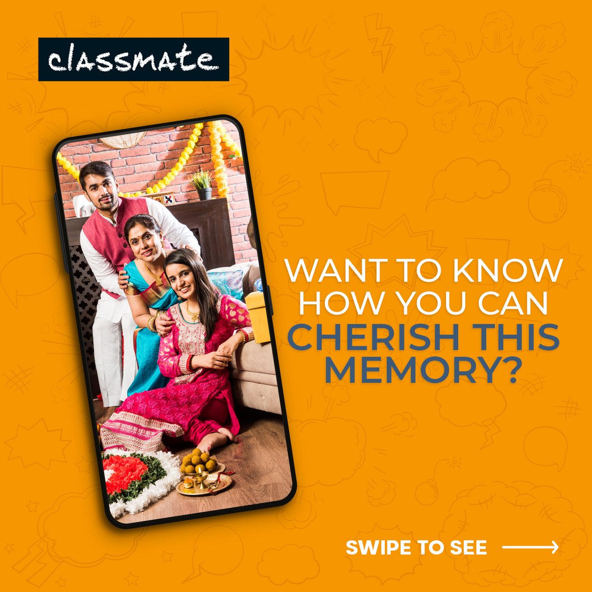 classmatebyitc's tweet image. Who says that only photo albums can preserve your memories?
You can imprint them on your favourite Classmate notebooks too!
Just visit classmateshop.com, upload your pictures and place an order for your personalised notebooks.
#Classmate #Classmateshop