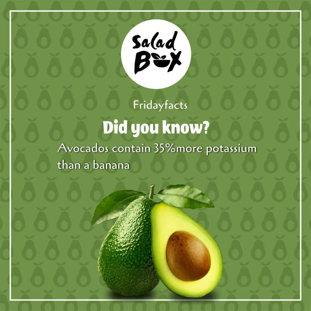 Salad_Box_Zm's tweet photo. Avocados are our point of view, on this weeks Friday Facts.

#Avocados #facts #friday #tgif #saladbox #fruit #smooth #food #health #healthy #healthyeating #healthyliving #green https://t.co/ix06LcO5wd