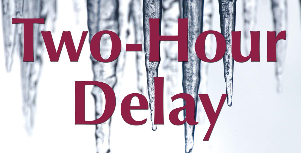 StateCollegeSD's tweet image. Today, Jan. 7, district schools will start with a two-hour delay due to snowy road conditions.