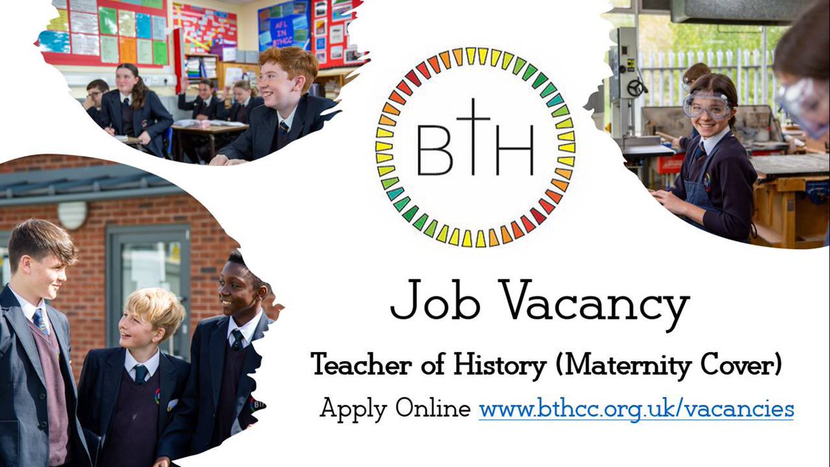 bthcc_college's tweet photo. Vacancies - Apply on our Website 
Teacher of Maths &amp; Teacher of History (Mat Cover) https://t.co/iSUEqCqIOR