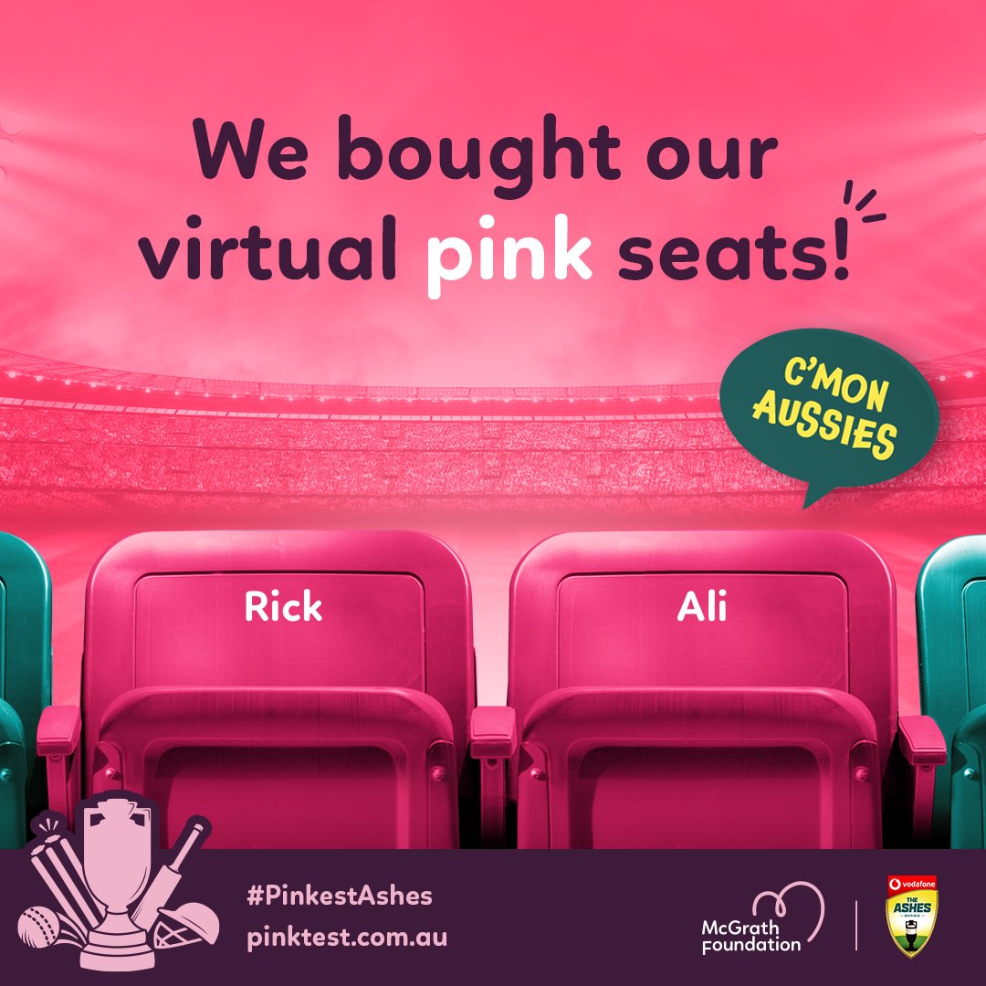 Support #PinkestAshes Test. No matter where you are, be a part of the pink celebration in support of the ⁦⁦<a href="/McGrathFdn/">Mcgrathfdn</a>⁩ and families experiencing breast cancer. ⁦