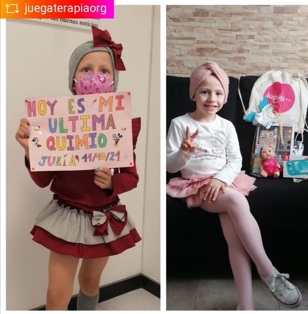GemmaGarciaM's tweet photo. Esto sí que es una buena noticia!! 😍😍🥰🥰 Enhorabuena Julia guapa!! ❤️❤️😘😘 #Juegaterapia #HappyKit #LaAlegríaTambiénCura #Juegaterapeuta @juegaterapia ❤️ https://t.co/0xqjQE62xM https://t.co/fYCYpszYlJ