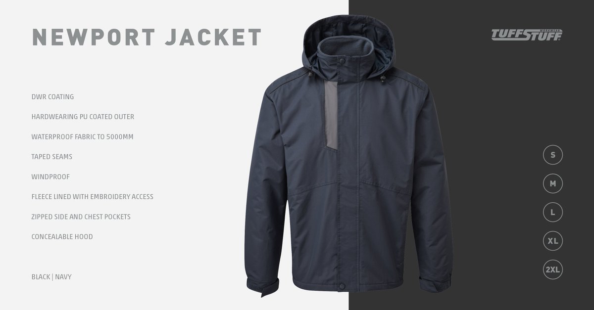 TuffStuff_UK's tweet photo. 293 Newport Jacket

Brave the elements in style with our Newport Jacket. With its fleece lining, the jacket will provide essential warmth when needed.

TuffStuff - Made for hard work https://t.co/XXp7VGsZhf