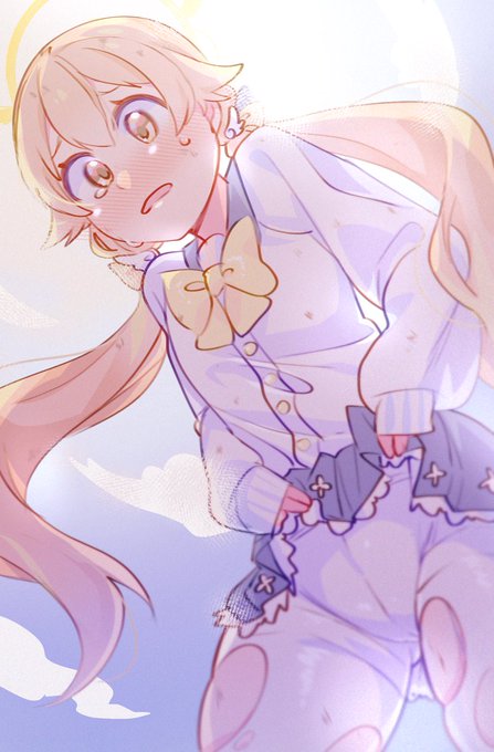 うう、このタイツ買ったばかりだったのに…
#ブルアカ #BlueArchive 