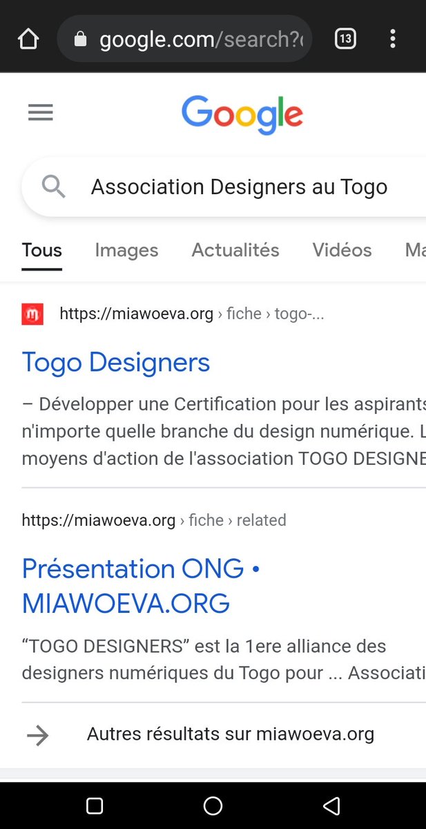 TgDesigners's tweet photo. 🌲L'année 2022 démarre bien pour notre Association:
👉https://t.co/PjZ5YO4rB1 
Merci à @MIAWOEVA d'avoir validé notre Fiche sur l'annuaire des ONG du Togo et de nous positionner ainsi notre SEO sur Google.
Grand Merci #Team228. https://t.co/upZLGYMo1l