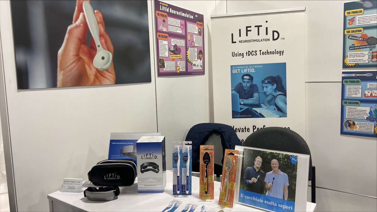 Niji_Digital's tweet photo. #CES2022byNiji - A table🍴 ! Une fourchette (#SpoonTech by #LiFTid) dotée d'un amplificateur de goût grâce à l'électro-stimulation avec impact neuronal ! Peut paraître gadget mais possiblement très utile pour accompagner une situation post-COVID #CES2022 https://t.co/tClCVarQy7