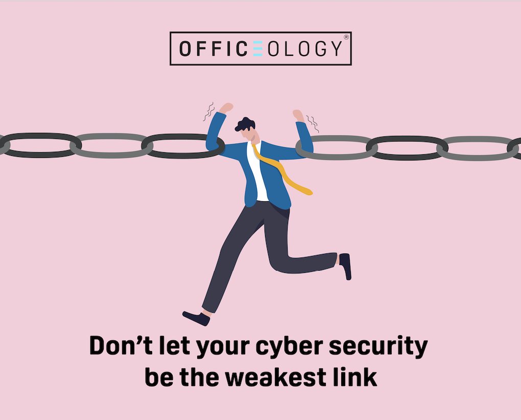 OfficeologyUK's tweet photo. By 2025 60% of organisations will use #cybersecurity risk as a "primary determinant” when choosing who to conduct #business with.
Given any #security operation is only as secure as its weakest link, your business should be aware of all potential vulnerabilities...
#OFFICEOLOGY https://t.co/Kich7Pkadd