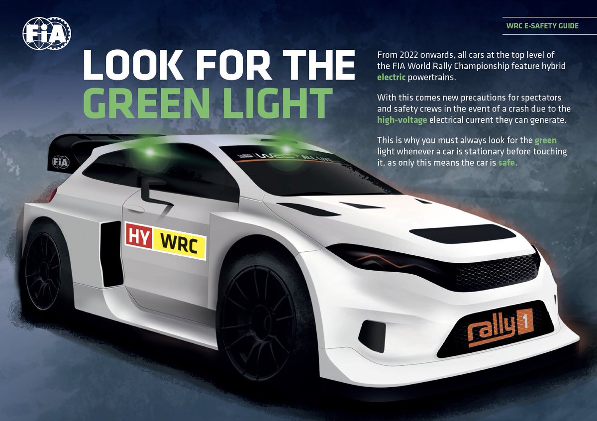 OfficialWRC's tweet image. ⚠️ An important safety message for #WRC attendees in 2022 ⚠️

#WRCHybrid | #FIA | #WRC