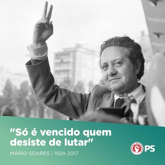 Há cinco anos Mário Soares deixou-nos um legado que nos inspira, como socialistas. Hoje e sempre na luta pela democracia, contra populismos e pela melhor qualidade de vida de todas e todos os portugueses. 
#PartidoSocialista 
#MarioSoares