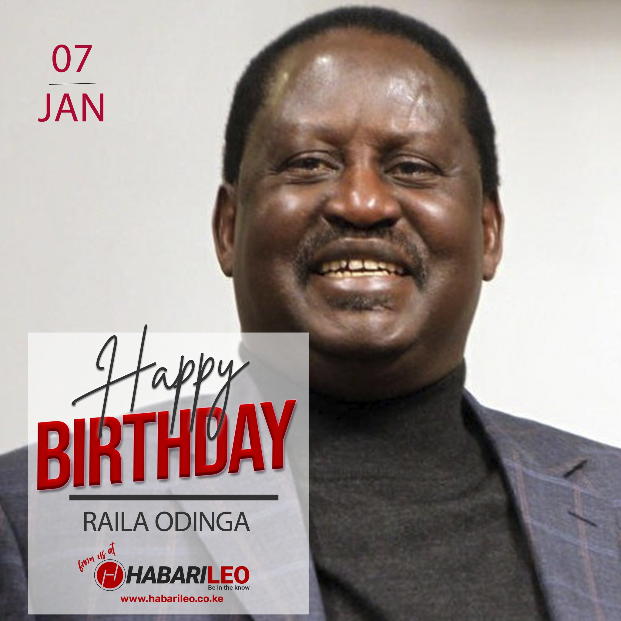 Happy 77th Birthday Raila Odinga 