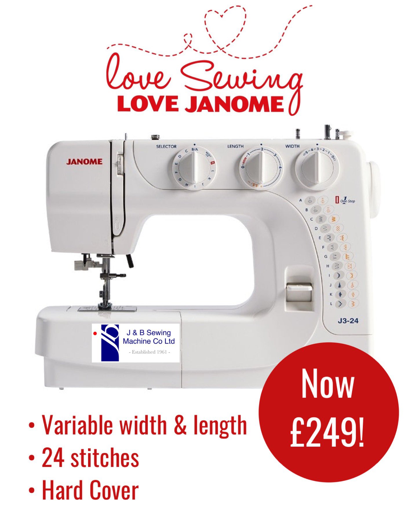 J B Sewing Machine This Excellent Machine Is Packed With A Superb Selection Of Stitches And Features And Now Only 249 00 T Co Tulp9wyw T Co Qs9a0rc5hw Twitter