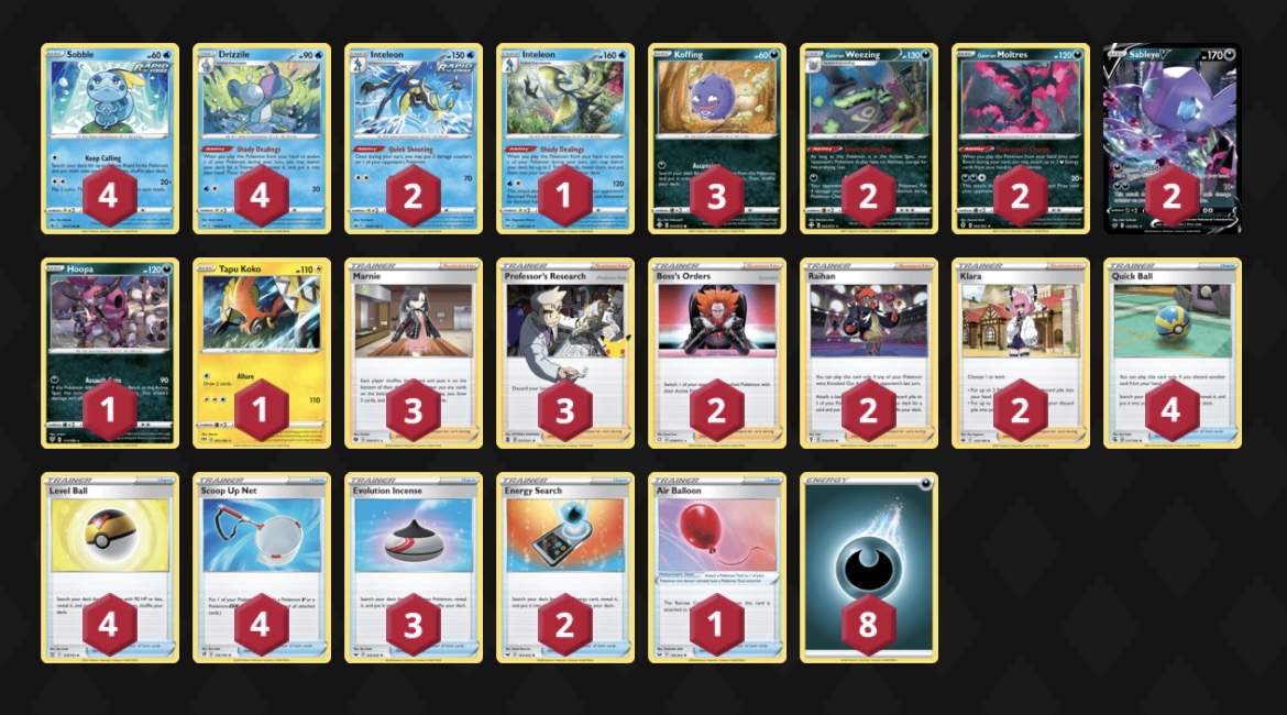 ポケカレシピ Com Gnarly Nights 1月7日 スタンダード 参加者162名 優勝 ドガスヤミラミ 準優勝 ドガスヤミラミ 3位 ミュウ 4位 スイクン 5位 水連撃ウーラオス 6位 ジュラルドンザシアン 7位 ミュウ 8位 水連撃ウーラオス 新環境ドガスありでは