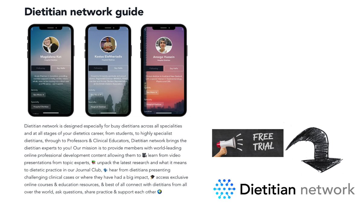 📬 New post on Dietitian network: Use this guide if you're exploring the Dietitian network community with a FREE 7-day trial. 📍dietitian.network
<a href="/DrPFCollins/">Peter Collins</a> <a href="/DietitianNwork/">Dietitian Network</a> #Dietetics #Dietitian #RD2Be #WhatDietitiansDo