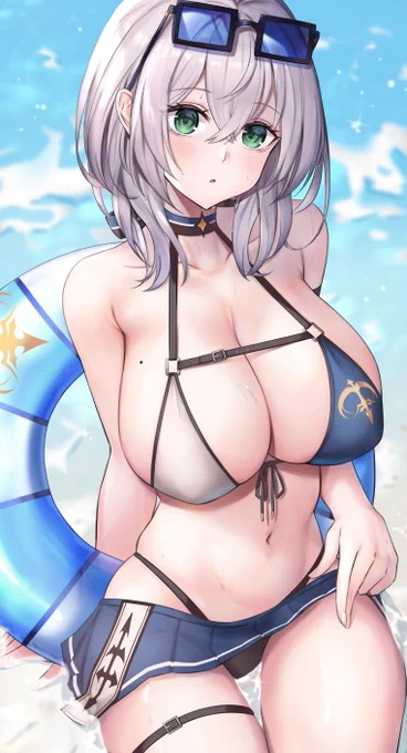 夏じゃないけと水着を描きたい#ノエラート 