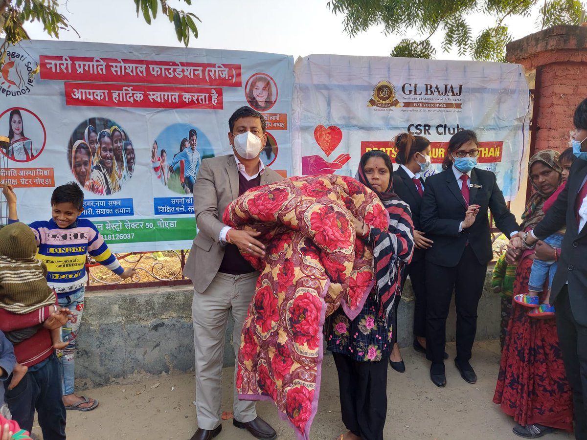 glbajajimr's tweet photo. CSR Club - ‘Protsahan & Sangathan’ of GLBIMR. PGDM Institute in association with NGO Nari Pragati Social Foundation organized CSR Winter Contribution and Distribution Drive - "Be The Secret Santa'' from December 21-31, 2021.
#GLBajaj #GLBIMR #DrSapnaRakesh #CSRClub https://t.co/srIabVqmK5